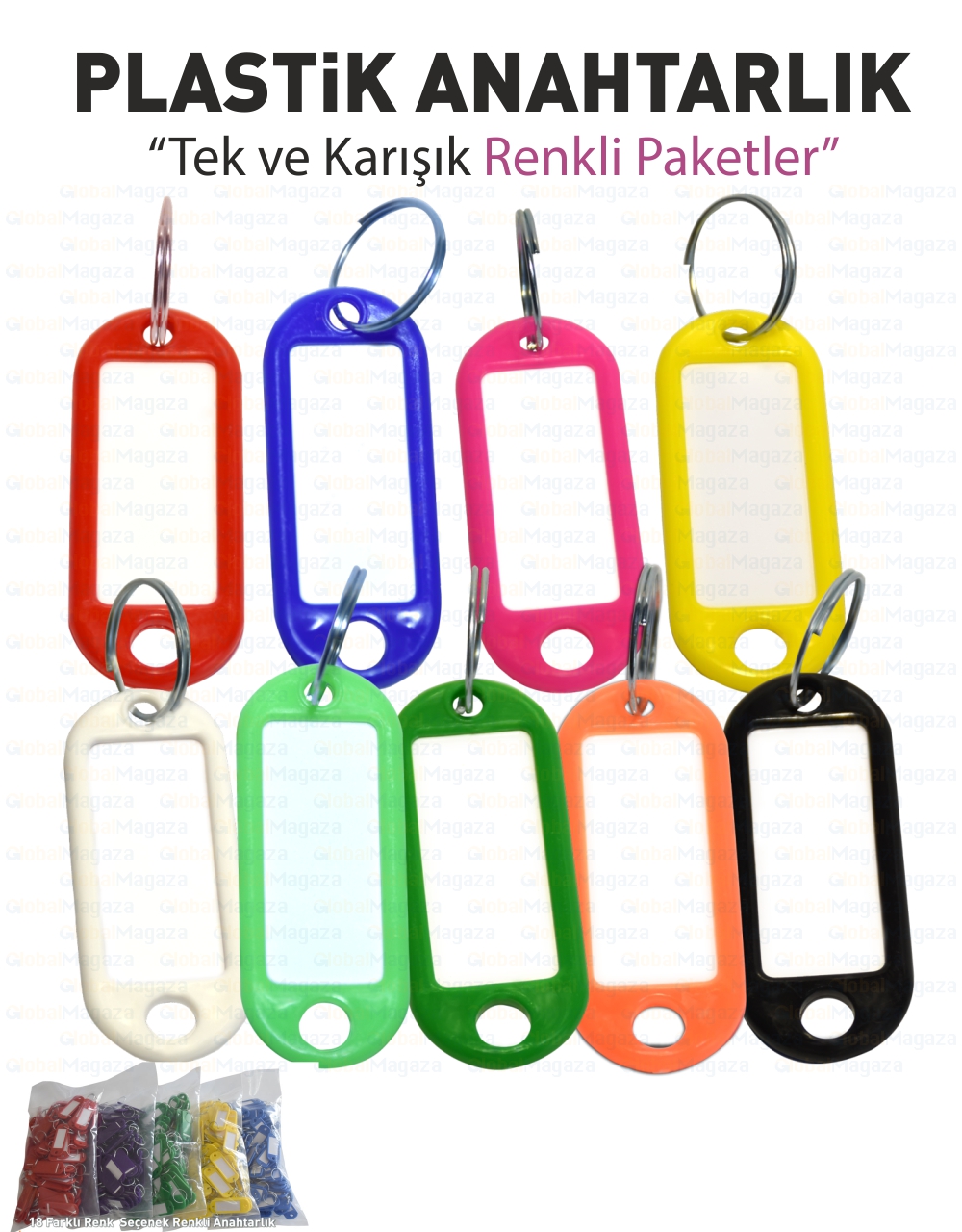  Plastik Anahtarlık