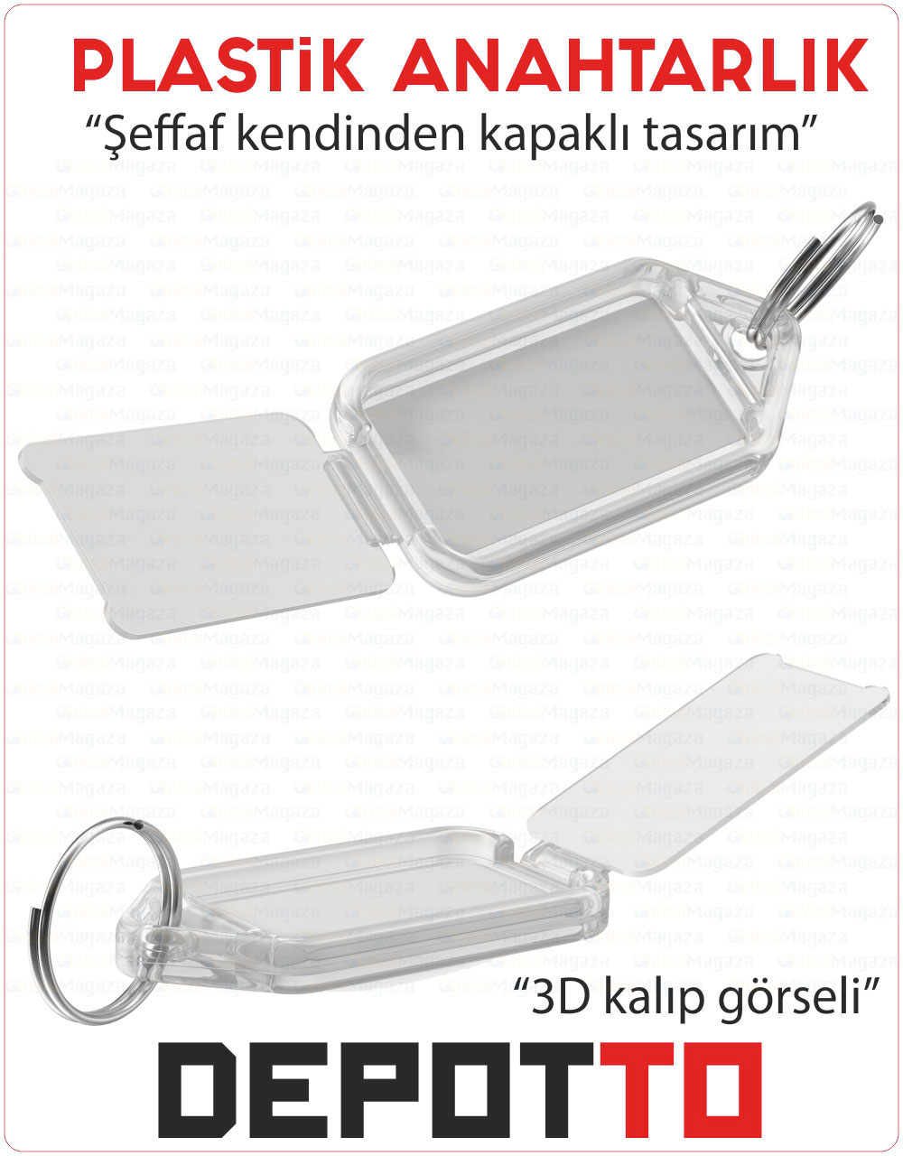  Plastik Anahtarlık